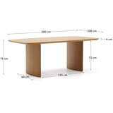 Kave Home Blagovaonski stol u dekoru hrasta u prirodnoj boji 100x200 cm Litto – | shoptok.hr