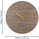 Eglo 425508 - Zidni sat TAKAHAGI, 1xAA, prečnik 30 cm, braon | Eponuda.com