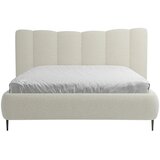 MID.YOU OBLAZINJENA POSTELJA 180 cm x 200 cm , les, tekstil, leseni material krem barve | Shoptok.si