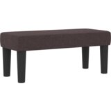  postelja z vzmetnico in klopi temno rjava 100x200 cm tkanina, (22083970) | Shoptok.si