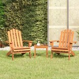  3-dijelna vrtna garnitura Adirondack masivno bagremovo drvo | shoptok.hr