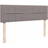  Otomanski krevet s madracem i LED smeđesivi 160x200cm tkanine Slike