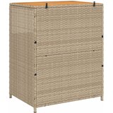  Cabinet s policom Bež 70 x 50 x 87 cm Poliester i Roly Rattan | shoptok.hr