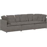  Modularna sofa s jastucima, korduro tkanina, svijetlo siva | shoptok.hr