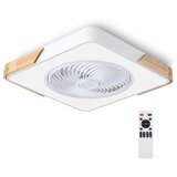  Brilagi-LED prigušiva svetiljka sa ventilatorom LED/30W/230V 3000-6500K bela/hrast + daljinski upravljač | Eponuda.com