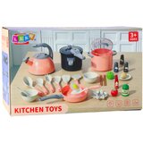 KITCHEN Set Pots Cooking Accessories Food Pink 32 pcs. | shoptok.hr