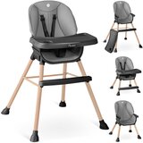 Janshop Stolček za hranjenje Nukido Tilo, sivo-črn, (21644156) | Shoptok.si
