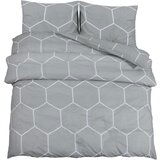 Maison Chic Komplet posteljnine - Posteljnina siva 155x220 cm bombaž, (21786759) Cene