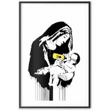  Plakat - Breastfeeding Mother 21x30 Crni okvir s margom | shoptok.hr