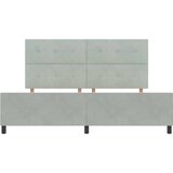  s opruga kutije Svjetlosiva 200 x 200 cm Baršun | shoptok.hr