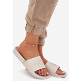 EVENTO Lightweight women's sandals with decorative embossing beige Isarisa | Shoptok.si