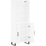  Visoka komoda bijela 69,5x34x180 cm konstruirano drvo | shoptok.hr