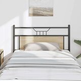  Posteljno vzglavje sonoma hrast 100 cm inženirski les in jeklo, (21829454) | Shoptok.si