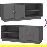 TV ormarić sivi 105 x 34 x 40 cm od masivne borovine | shoptok.hr