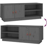 TV omarica siva 105x34x40 cm trdna borovina, (20730111) | Shoptok.si