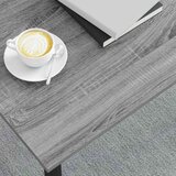  Klubska miza Siva Sonoma 70 x 50 x 36 cm Konstruiran les, (5000120335) | Shoptok.si