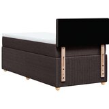 vidaXL Krevet s oprugama i madracem tamnosmeđi 90 x 200 cm od tkanine | shoptok.hr