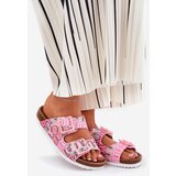 S. BARSKI Women's Slippers With Buckles And Glitter Pink S.Barski | shoptok.hr