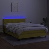  box spring s madracem LED plavi 140x190 cm od tkanine | shoptok.hr