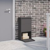 vidaXL Kutija za dostavu paketa Crna 44x22x82 cm Čelik Cijene
