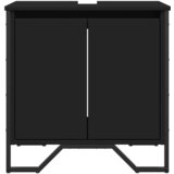 Ormarić za umivaonik crni 60x35x60 cm konstruirano drvo | shoptok.hr
