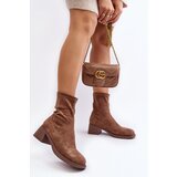 EVENTO Women's low heeled ankle boots brown Aphroteia | shoptok.hr