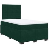 Box spring krevet s madracem tamnozeleni 120x200 cm baršunasti | shoptok.hr