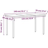  5-dijelni vrtni blagovaonski set s jastucima crni | shoptok.hr