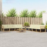  Set vanjskih sofa 9 pcs Bijela i krem 79 x 79 x 37 cm | shoptok.hr