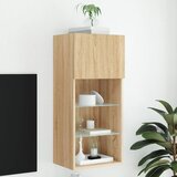  The Living Store TV omarica z LED lučmi sonoma hrast 40,5x30x90 cm - TV Omarica, (21555369) Cene