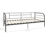  Okvir za dnevni ležaj sivi metalni 90 x 200 cm | Eponuda.com