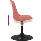  Okretne blagovaonske stolice 4 kom ružičaste baršunaste | Eponuda.com