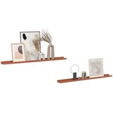  Polica na zidu 2 pcs Crvena 100 x 9 x 3 cm Konstruirano drvo | shoptok.hr