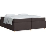  Krevetna konstrukcija Tamno smeđa 200 x 200 cm tkanina | shoptok.hr