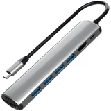8-v-1 USB-C zvezdišče s HDMI, čitalnikom kartic SD/TF in napajanjem, (21778422)