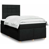  Krevet box spring s madracem crni 120 x 190 cm od tkanine | shoptok.hr