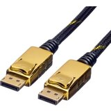 Roline DisplayPort priključni kabel DisplayPort vtič\, DisplayPort vtič 2.00 m črna/zlata 11.04.5645 zaščiten DisplayPort kabel, (20419540) | Shoptok.si