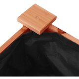 Sadilica s kotačima i oblogom smeđa 71 x 37 x 80 cm od jelovine | shoptok.hr