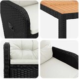  Vanjski set za objedovanje 3 kom. Crna i krem-bijela | shoptok.hr