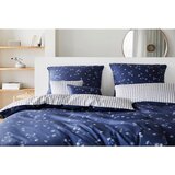 Elegante posteljnina mako saten modra | Shoptok.si
