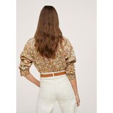 Mango Bluza 'Diana' mornarska / med / pastelno rumena / breskev | Shoptok.si