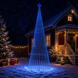  LED božićno drvce 1028 LED lampica Višebojno Čelik Crna | shoptok.hr