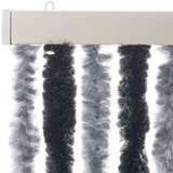 vidaXL Zavesa proti mrčesu siva in črna 100x220 cm šenilja | Shoptok.si