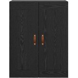 vidaXL Stenska omara Črna Orehovina 69,5 x 34 x 90 cm Konstruiran les | Shoptok.si