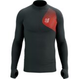  Majica Compressport Winter Trail Postural Long Sleeve Top Black/Core Red - XL | shoptok.hr