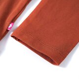  Dječja majica s dugim rukavima boja konjaka 104 | shoptok.hr