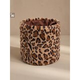 Sinsay Plišana košara za pohranu s ručkama s leopard uzorkom | shoptok.hr