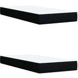 vidaXL Krevet s oprugama i madracem crni 200x200 cm od tkanine | shoptok.hr