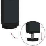  Polica za knjige Crna Hrast 50x33x82 cm Enginirano drvo i Čelik | shoptok.hr