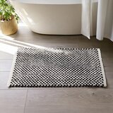 Wenko Črno-bela tekstilna kopalniška preproga 50x80 cm Covelo – | Shoptok.si